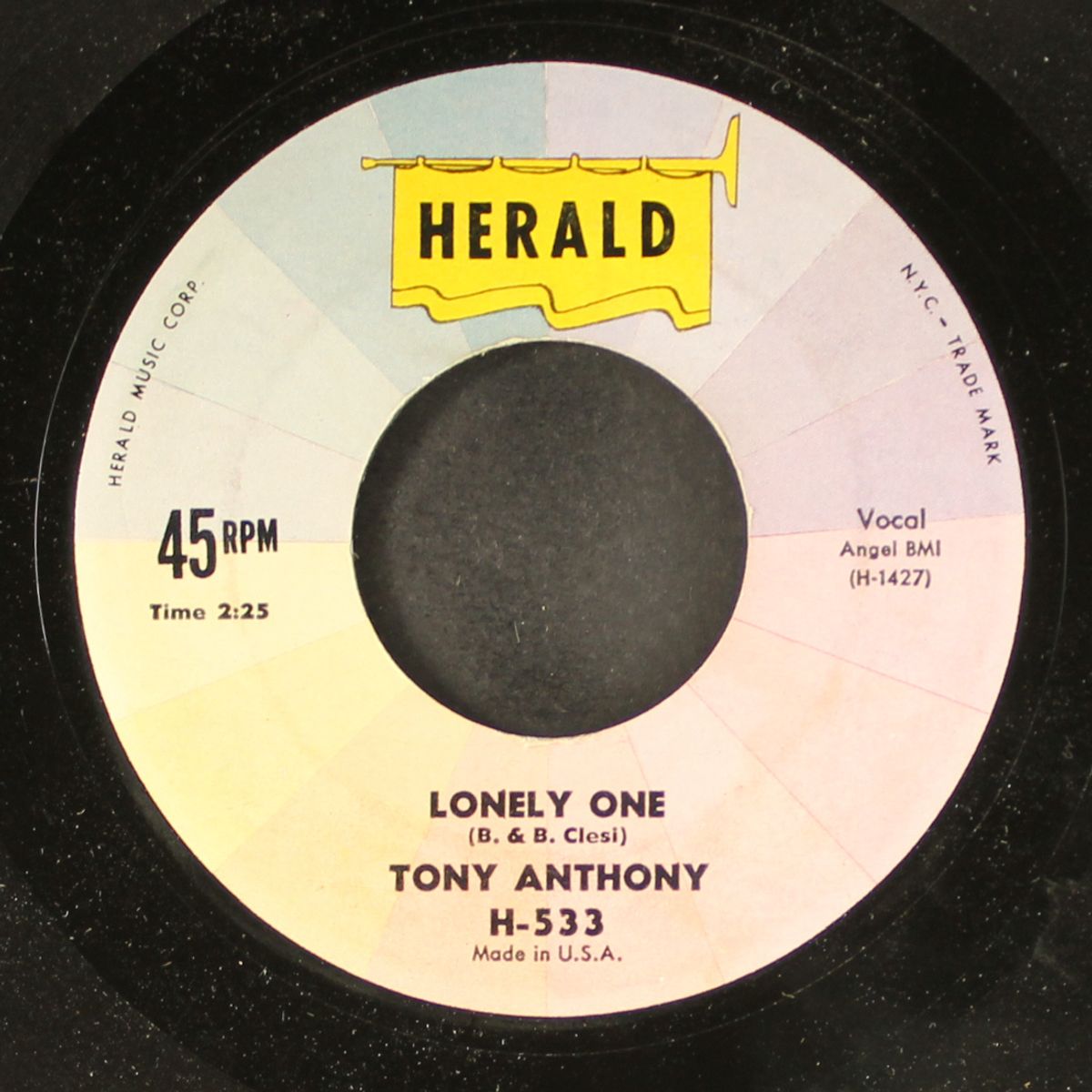 lonely one / peek a boo by TONY ANTHONY