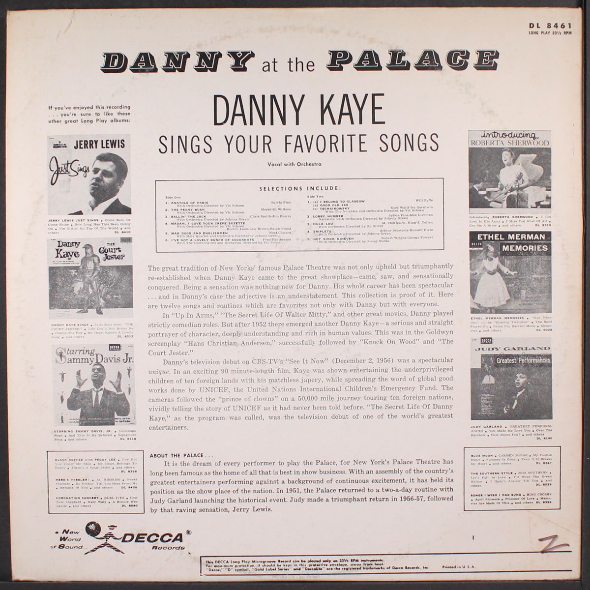 danny at the palace by DANNY KAYE
