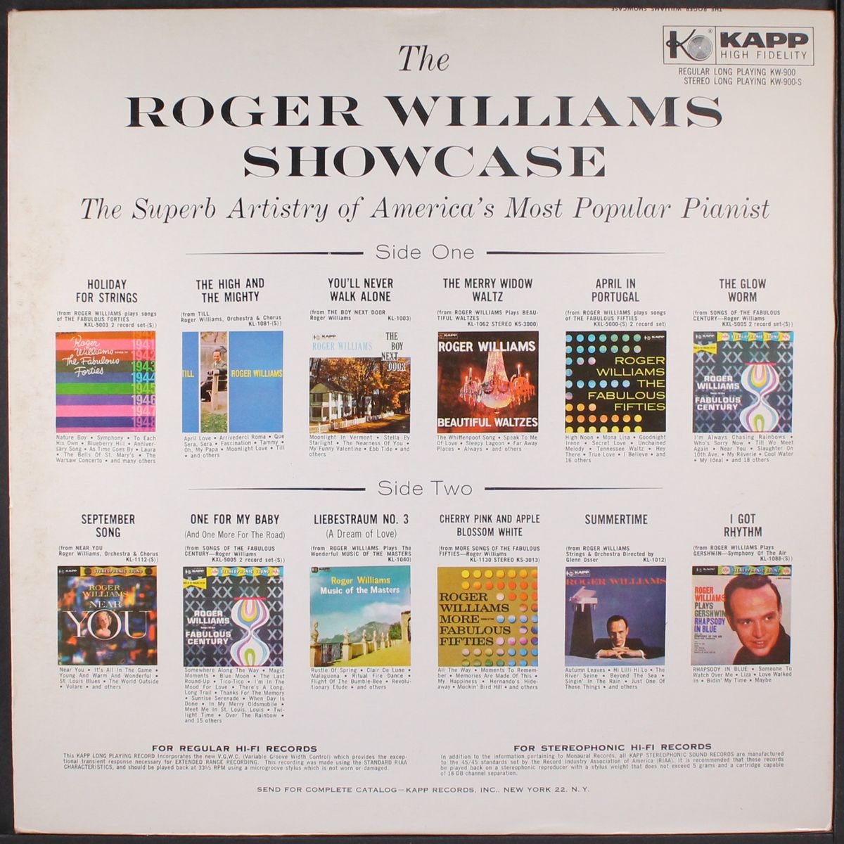 the roger williams showcase by ROGER WILLIAMS