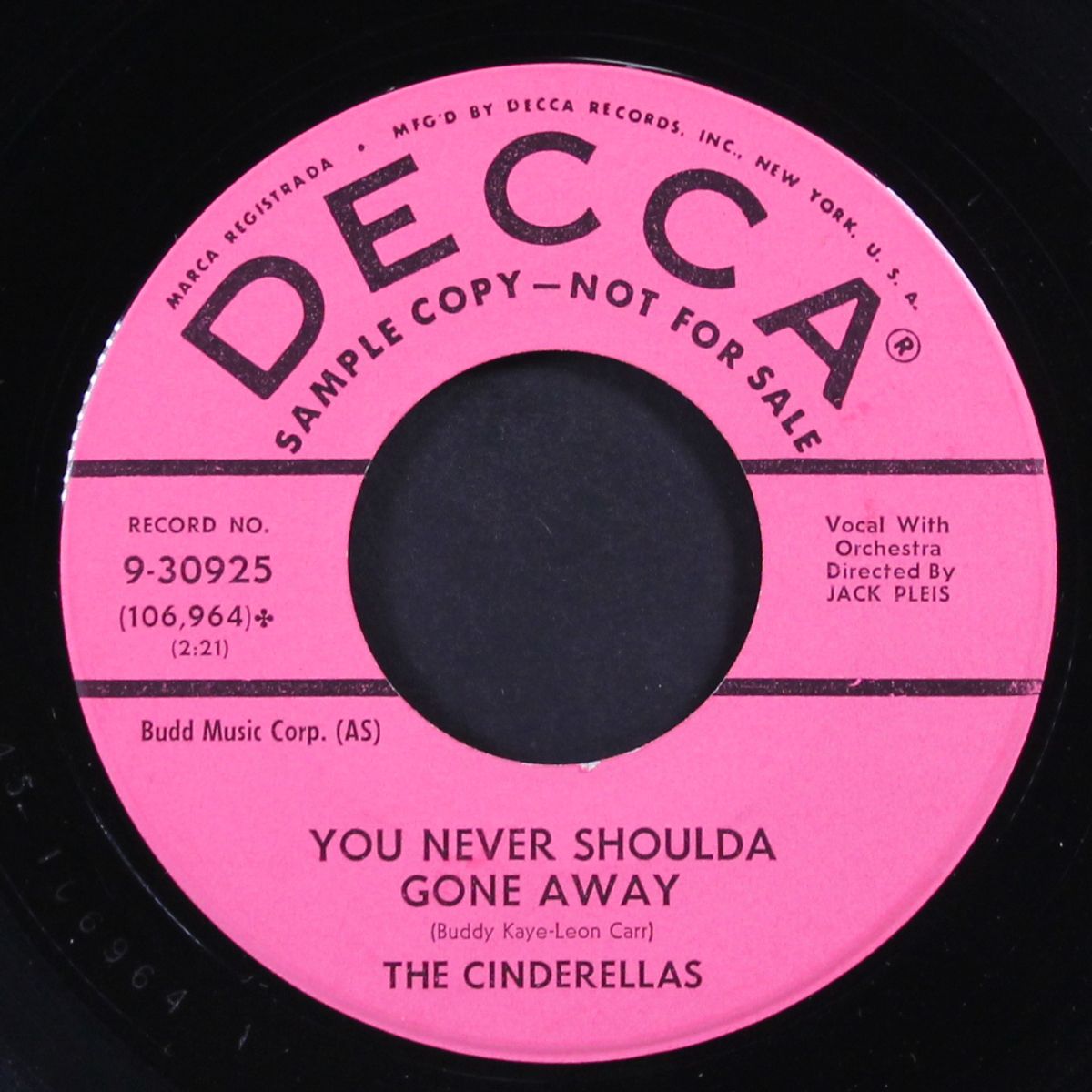 i was only fifteen / you never shoulda gone away by CINDERELLAS