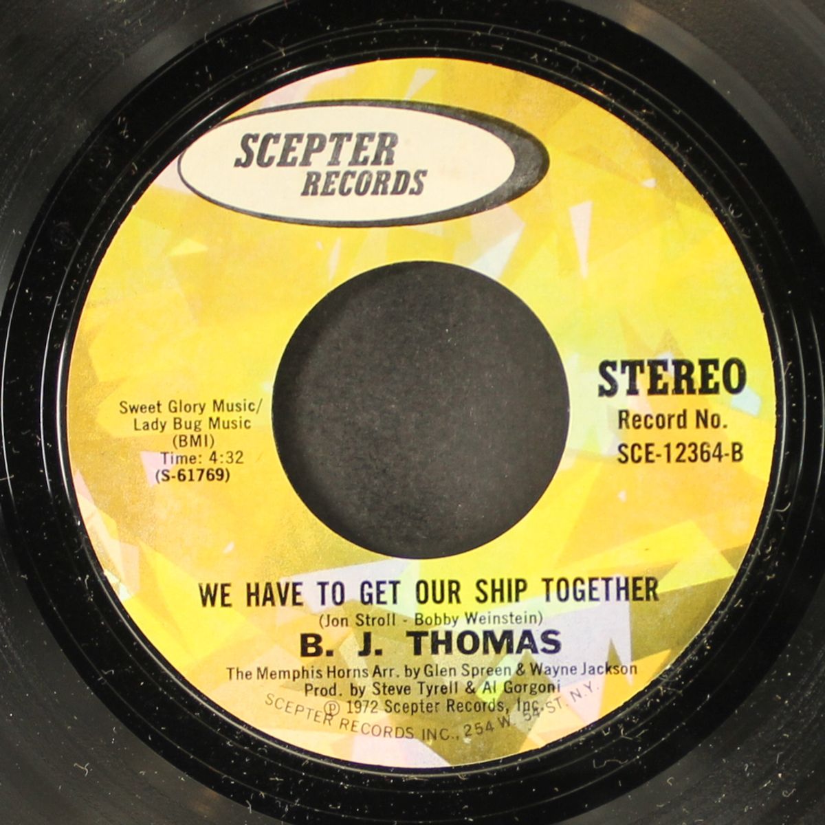 happier than the morning sun / we have to get our ship together by B.J. THOMAS