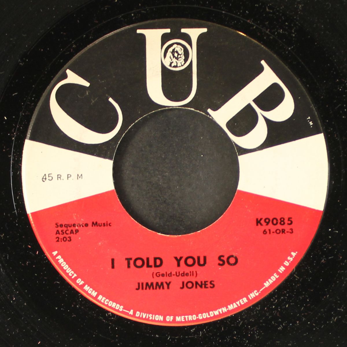 you got it / i told you so by JIMMY JONES