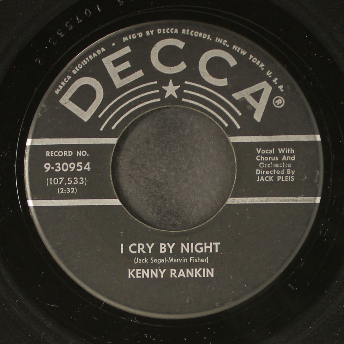 i cry by night / have pity miss kitty by KENNY RANKIN