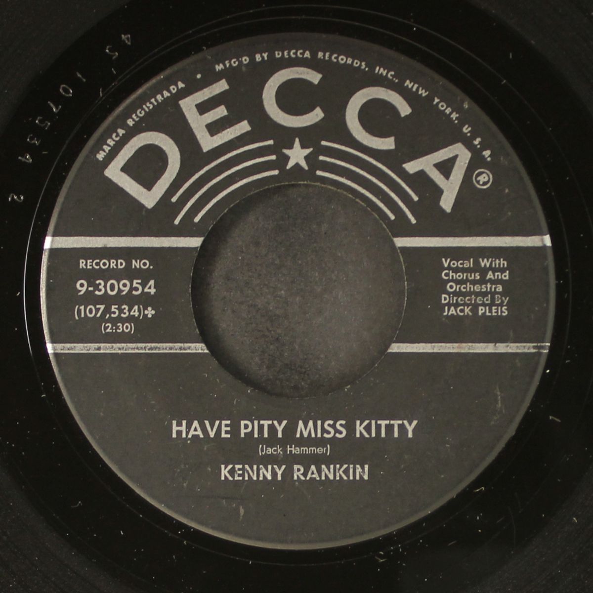 i cry by night / have pity miss kitty by KENNY RANKIN