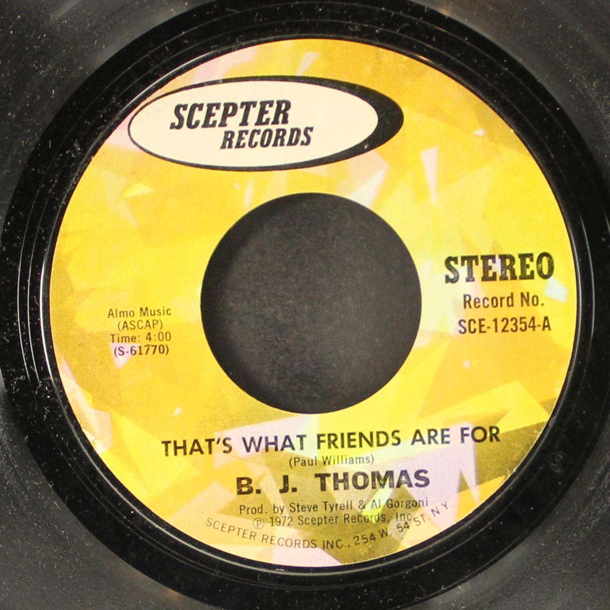 that's what friends are for / i get enthused by B.J. THOMAS