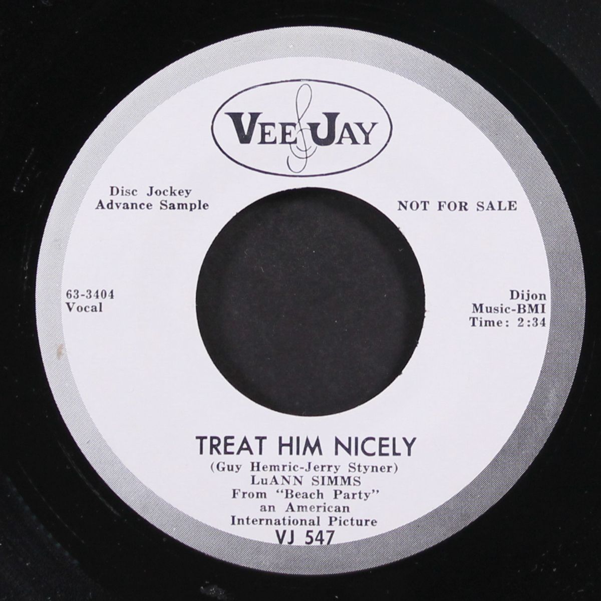 treat him nicely / promise me anything by LUANN SIMMS