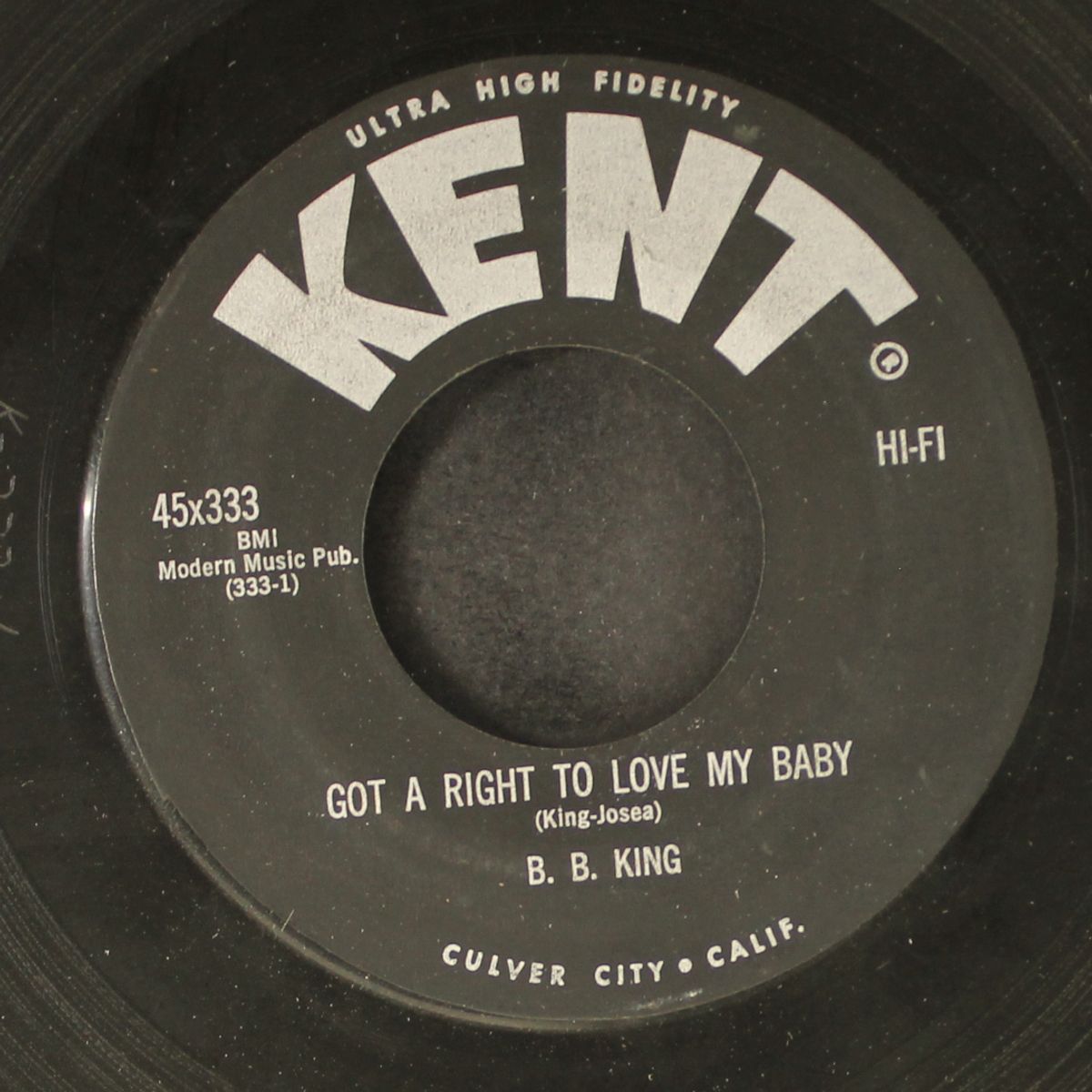 got a right to love my baby / my own fault by B.B. KING