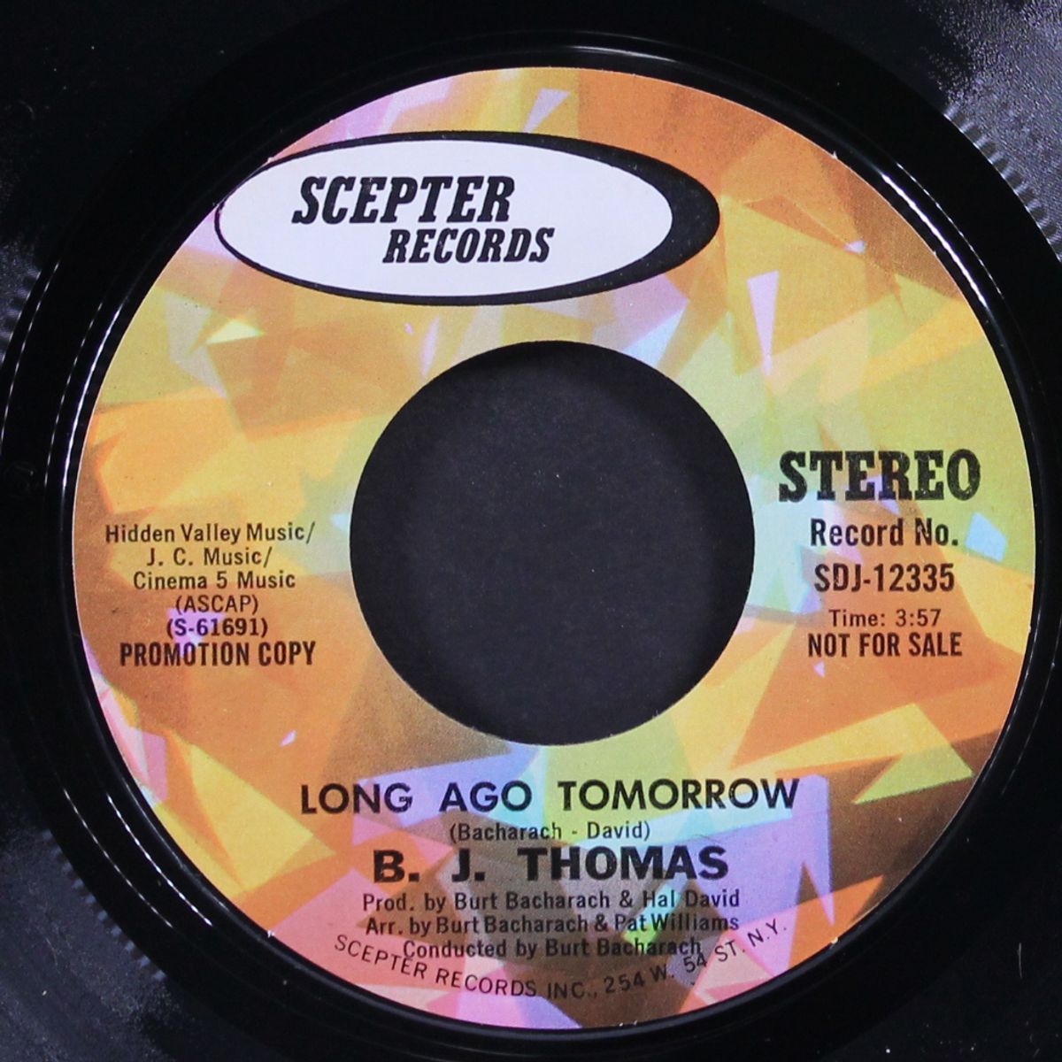 long ago tomorrow by B.J. THOMAS