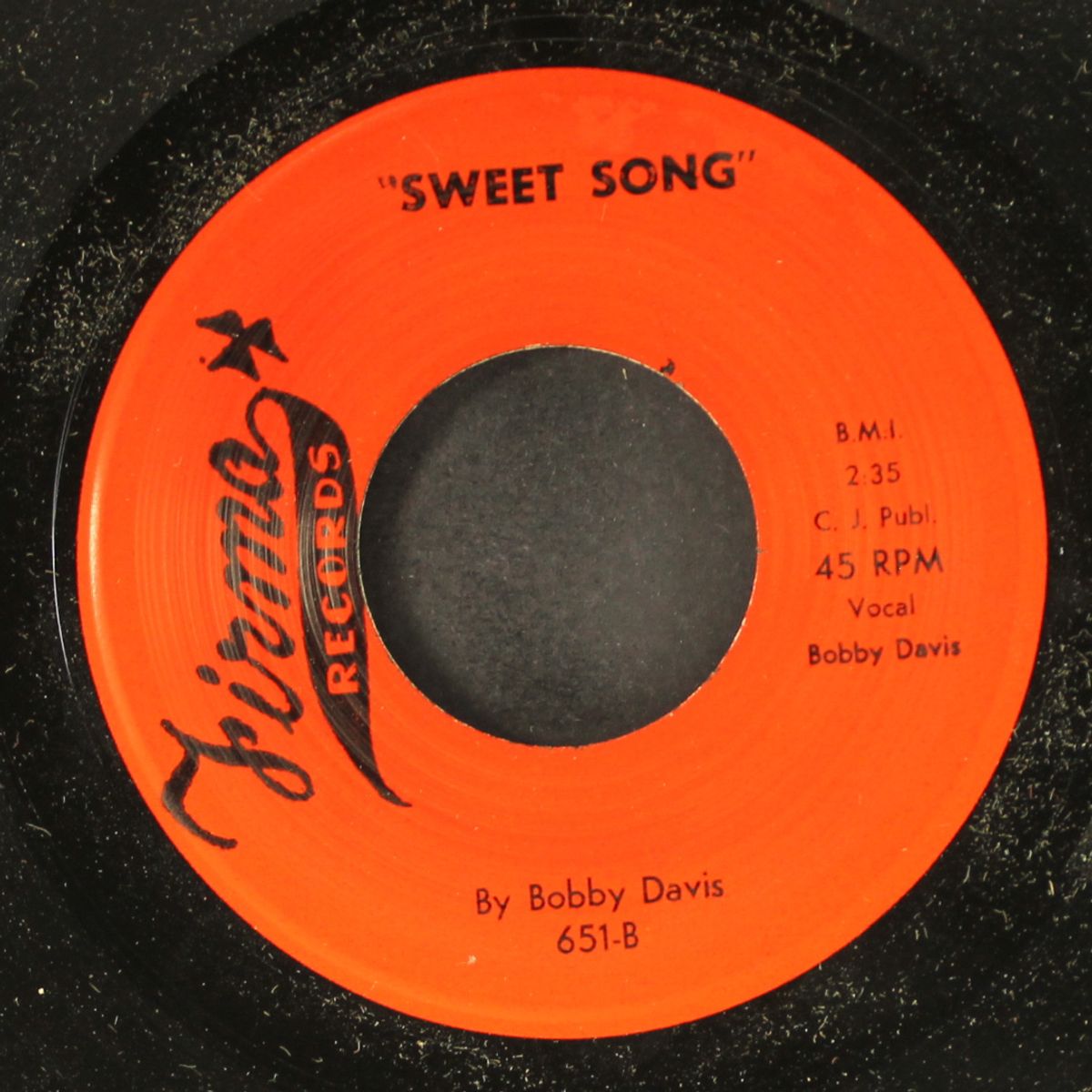 black sugar / sweet song by BOBBY DAVIS