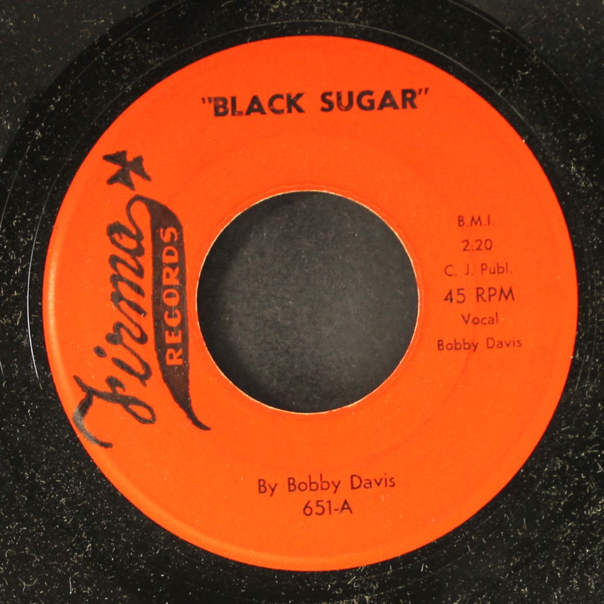 black sugar / sweet song by BOBBY DAVIS