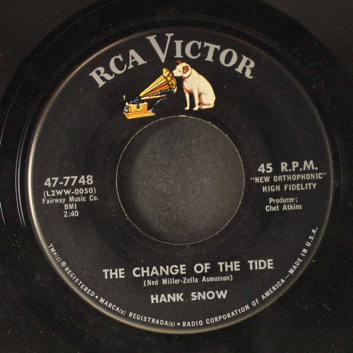 miller's cave / the change of the tide by HANK SNOW