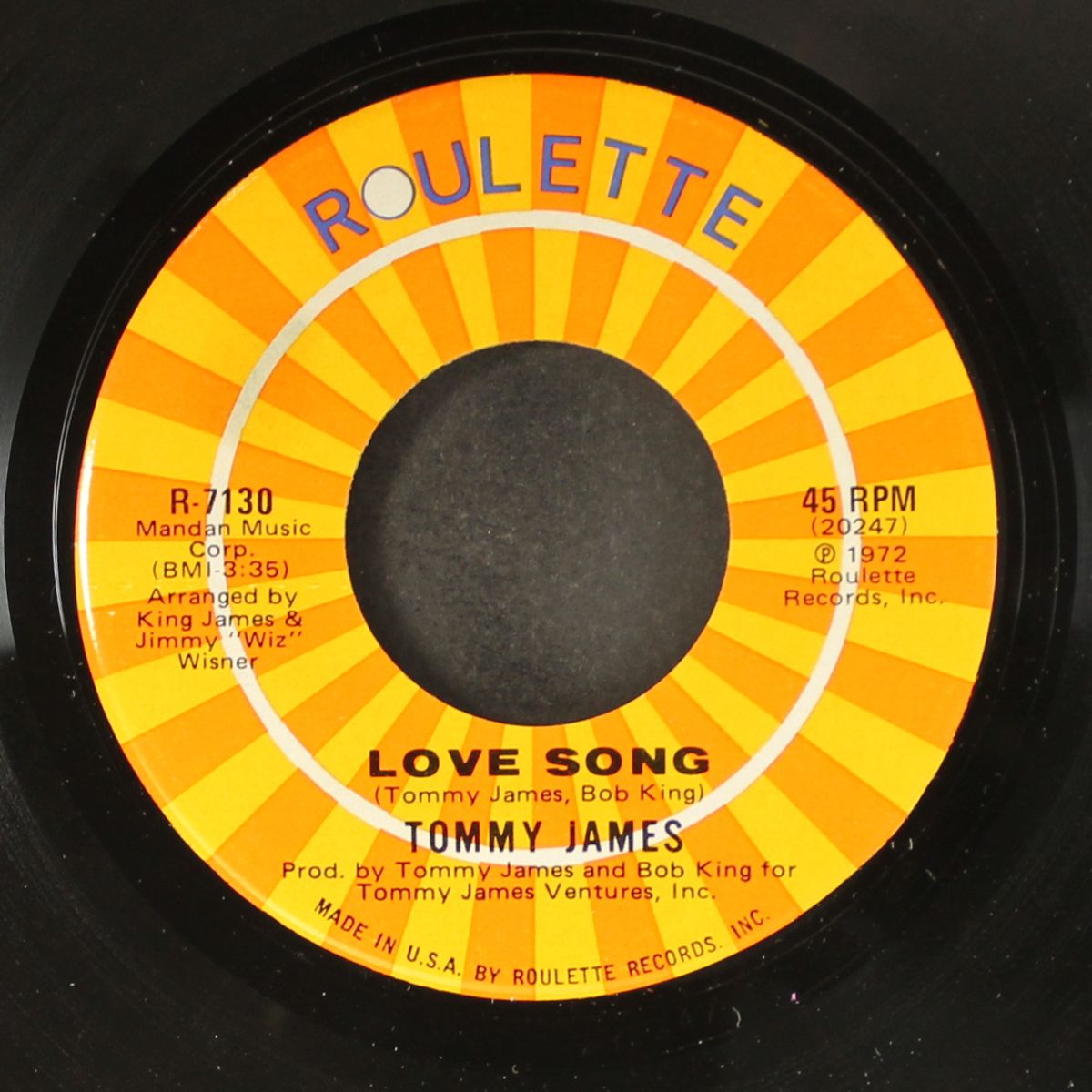 love song / kingston highway by TOMMY JAMES