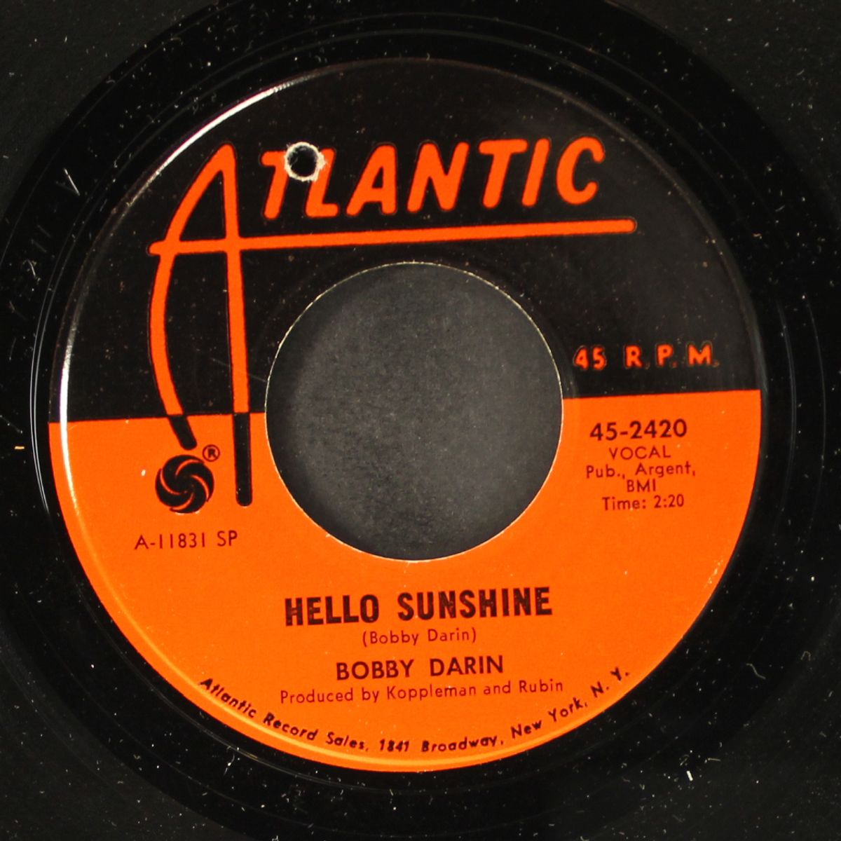 hello sunshine / darling be home soon by BOBBY DARIN