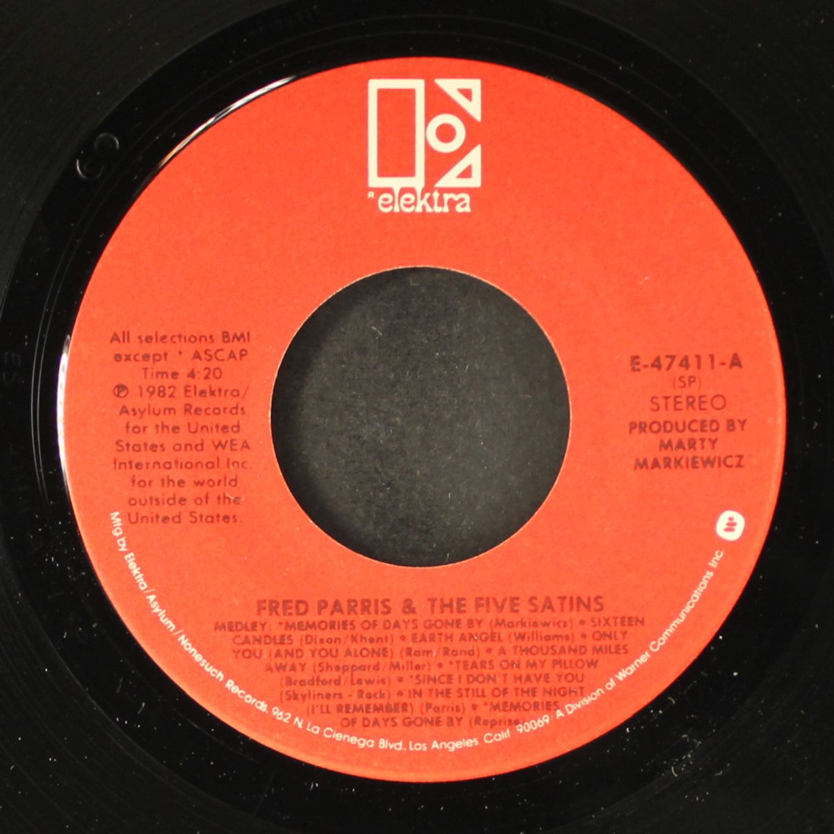 days gone by medley / loving you by FRED PARRIS & FIVE SATINS