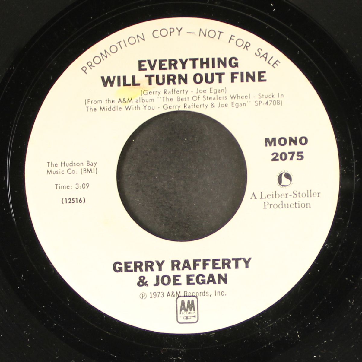 everything will turn out fine / mono by GERRY RAFFERTY & JOE EGAN