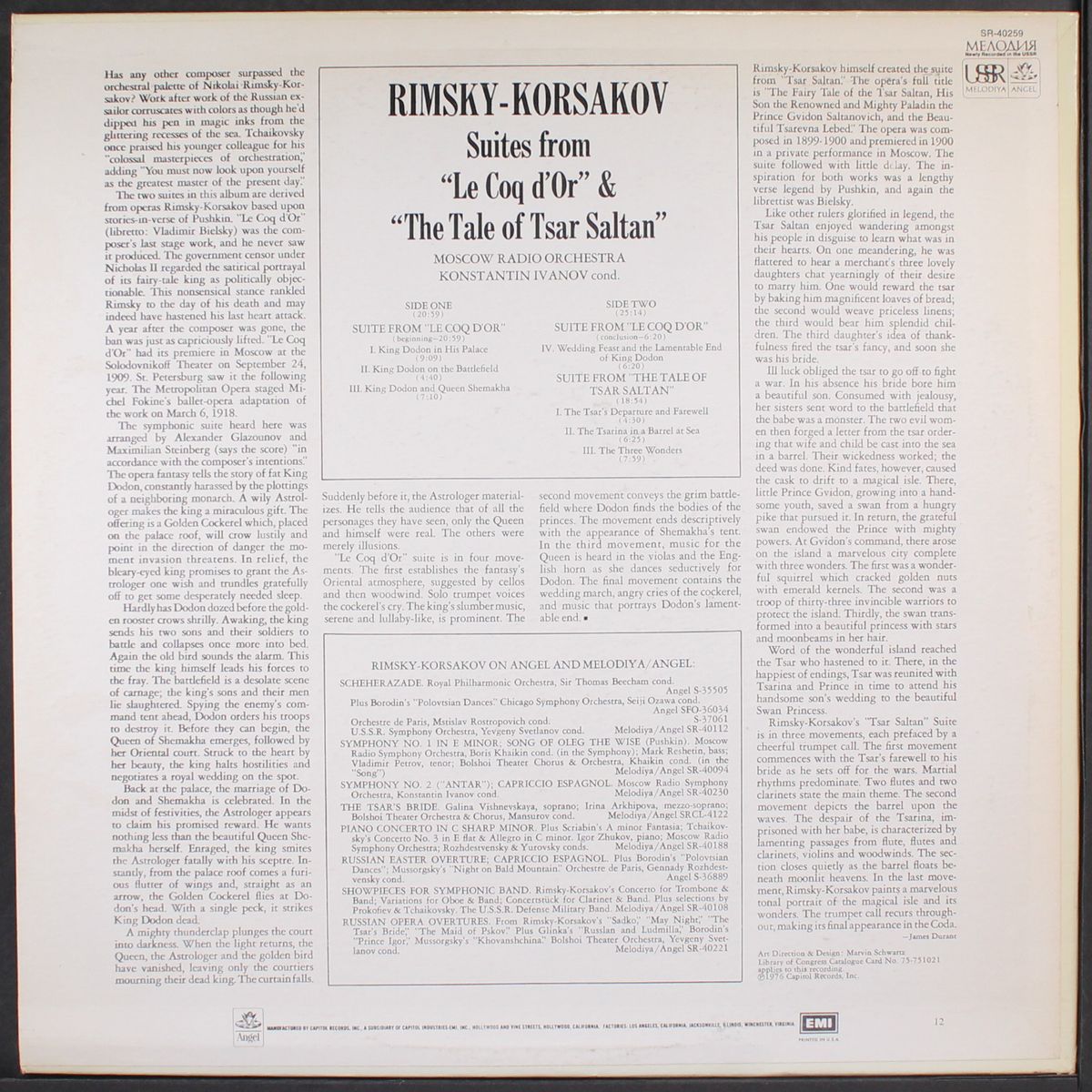 rimsky-korsakov: le coq d'or, the tale of tsar saltan by KONSTANTIN IVANOV