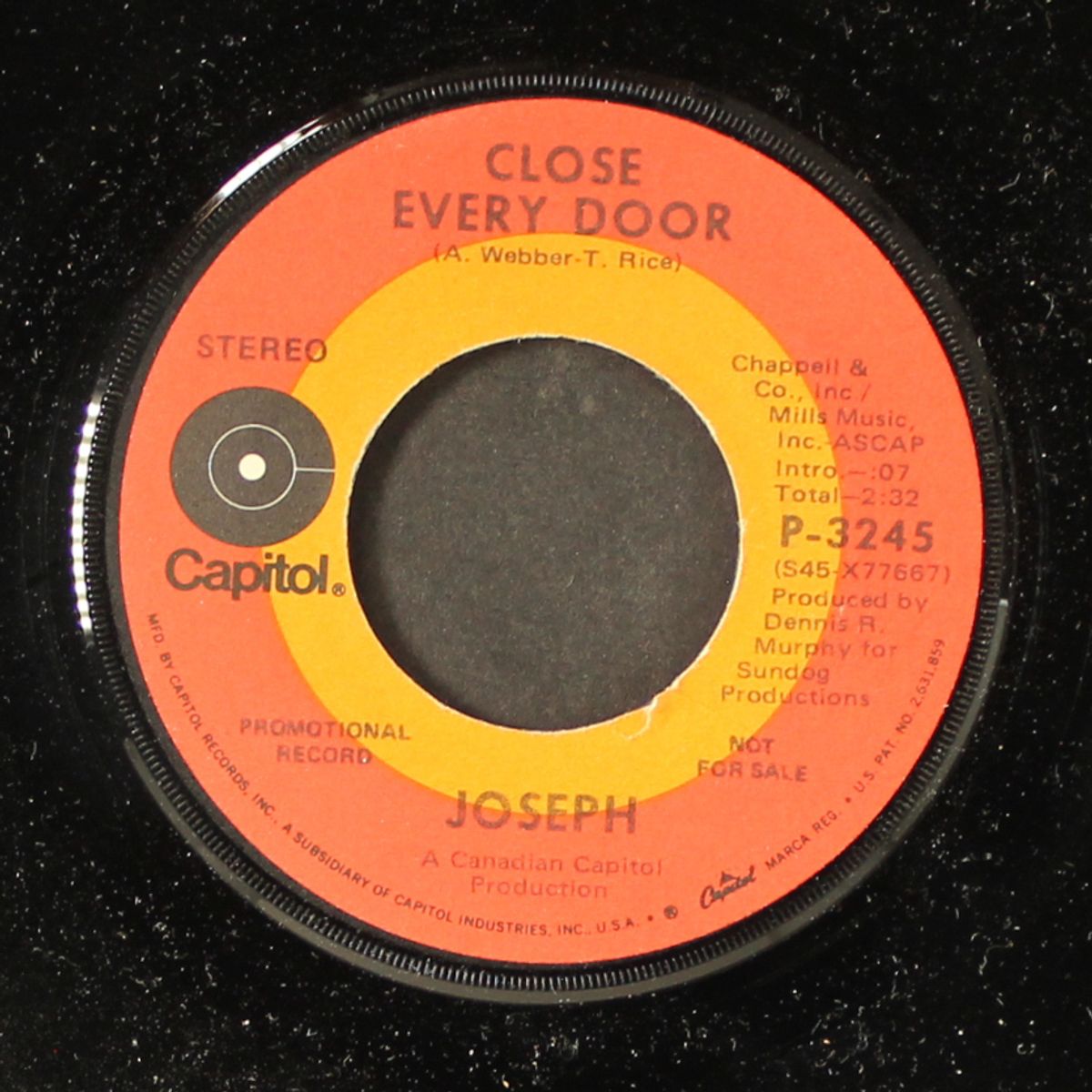 any dream will do / close every door by JOSEPH