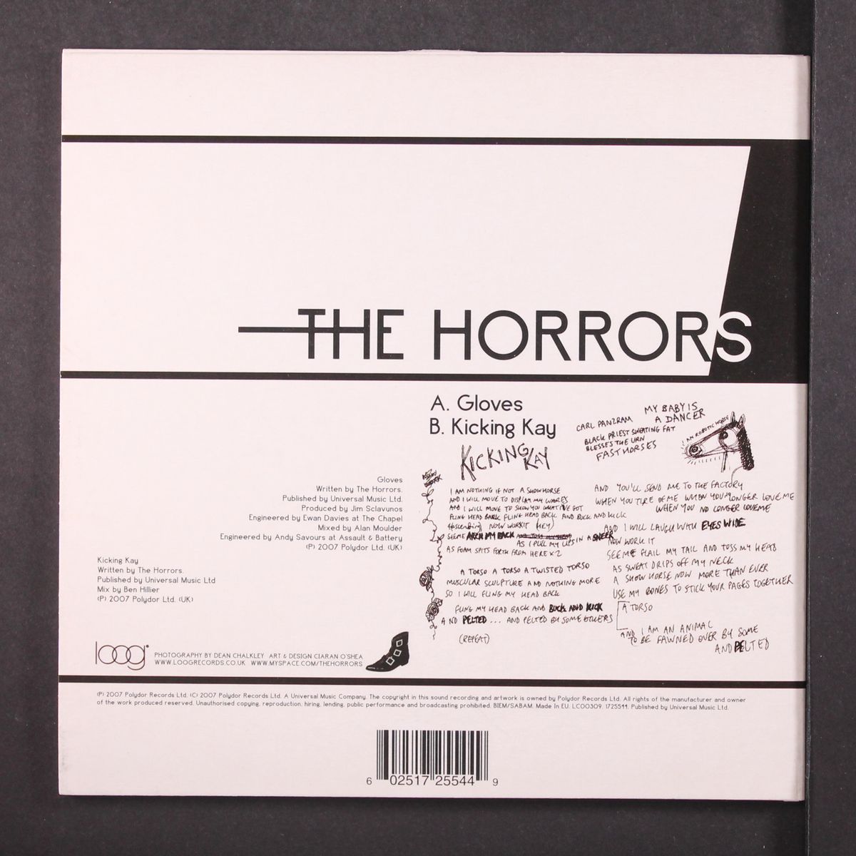 gloves / death at the chapel by HORRORS