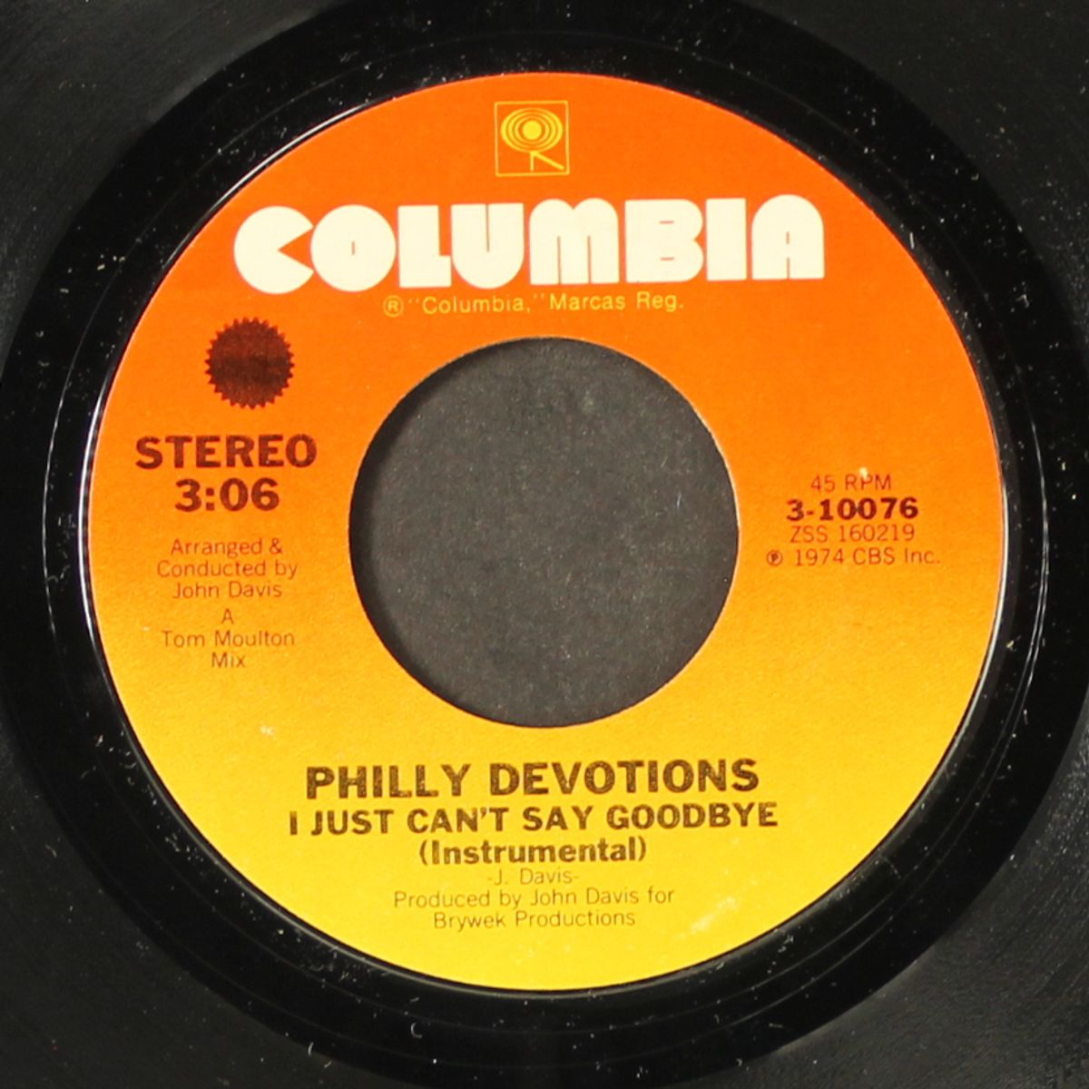i just can't say goodbye / instrumental by PHILLY DEVOTIONS