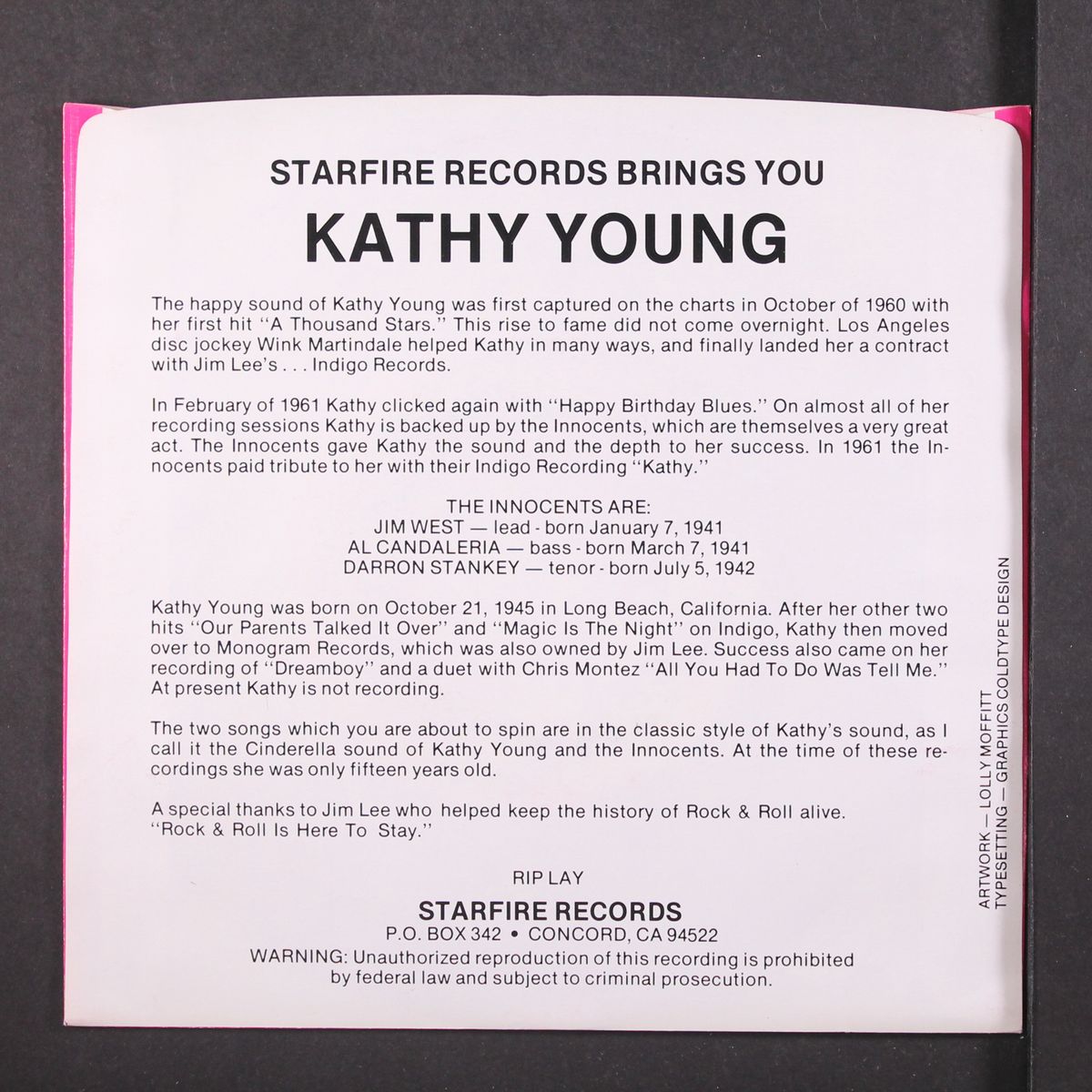 sparkle and shine / please love me forever by KATHY YOUNG