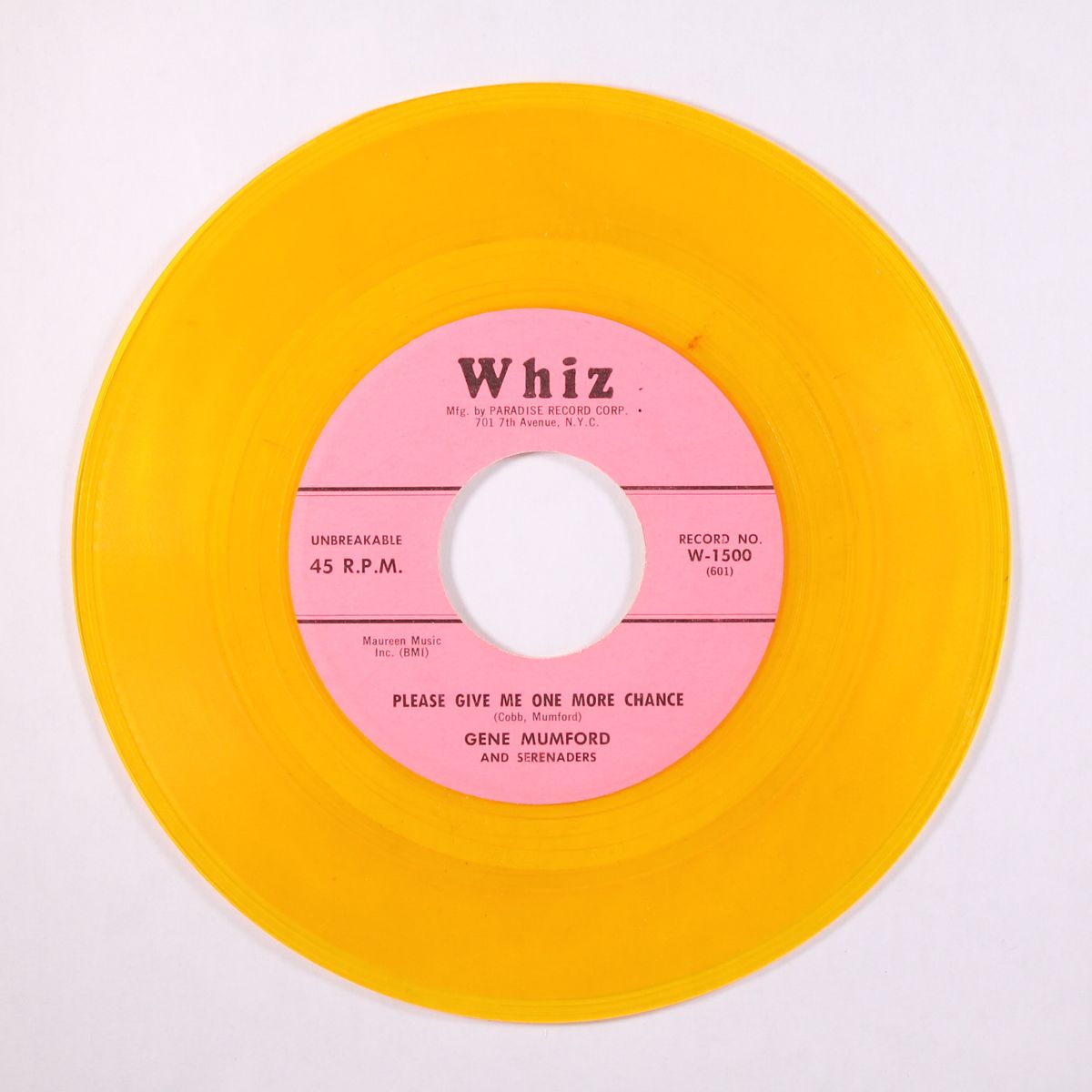 please give me one more chance by GENE MUMFORD & SERENADERS