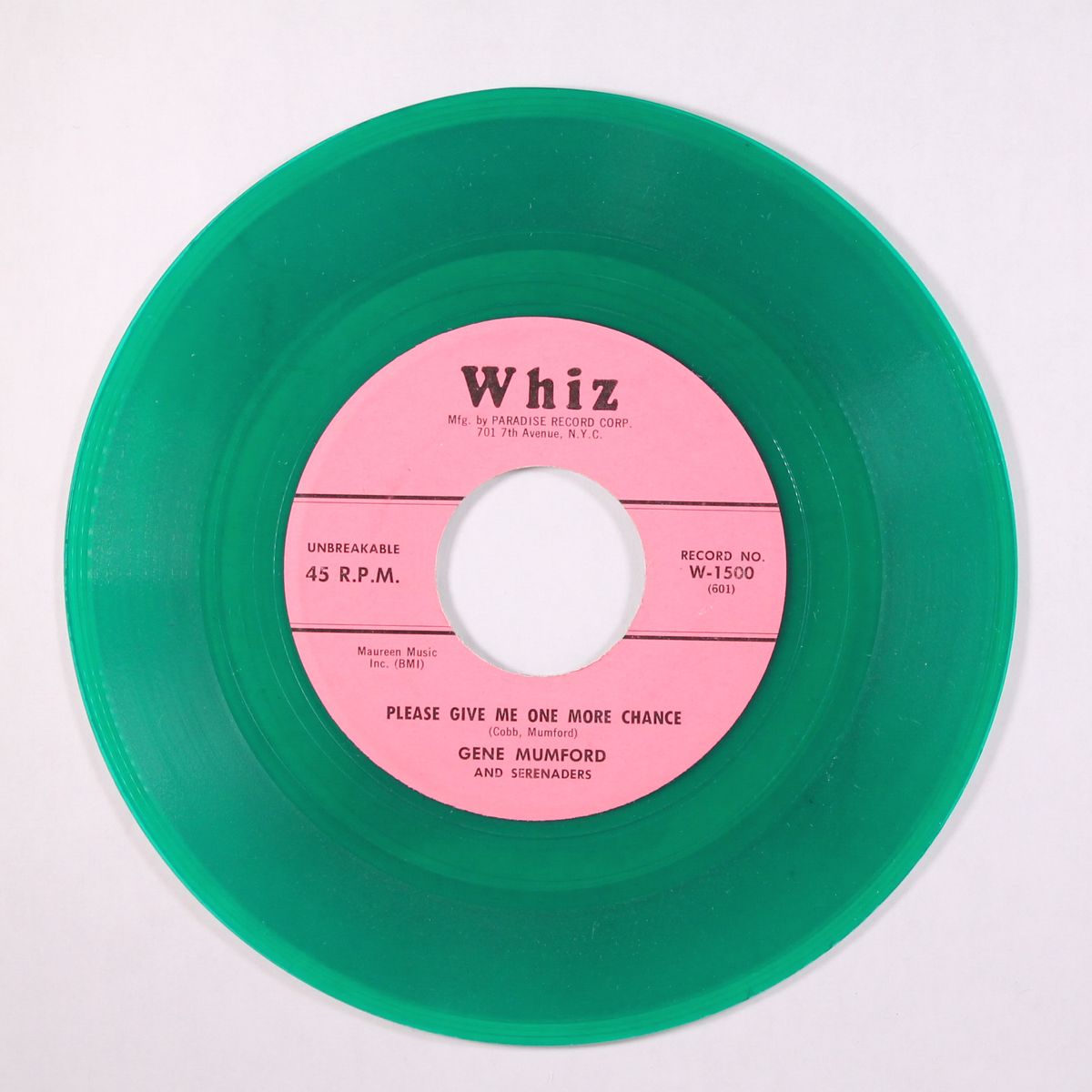 please give me one more chance by GENE MUMFORD & SERENADERS
