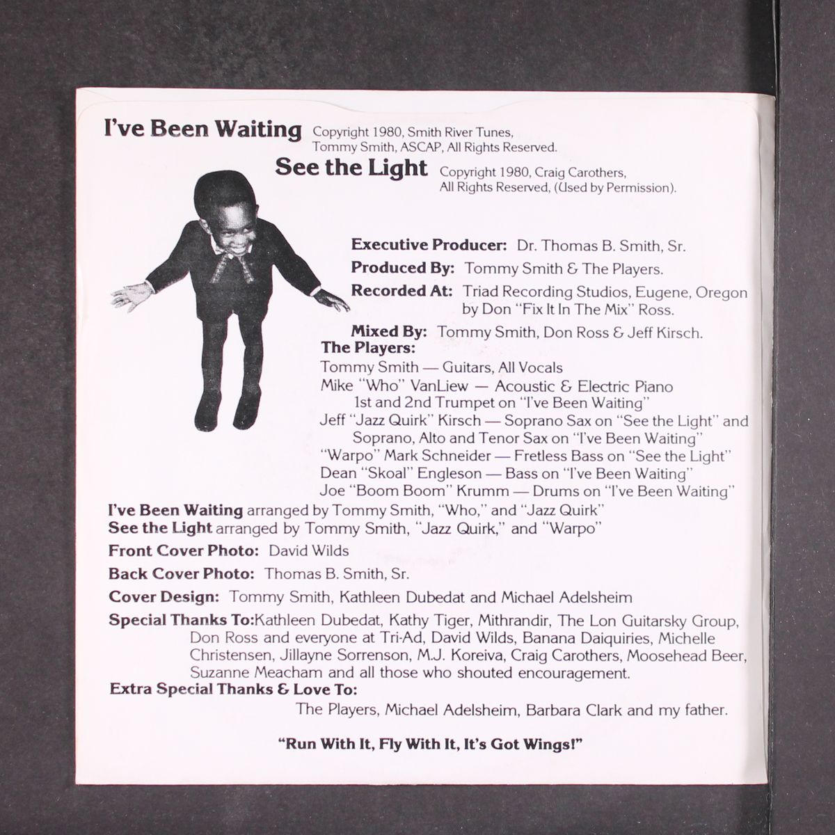 i've been waiting / see the light by TOMMY SMITH