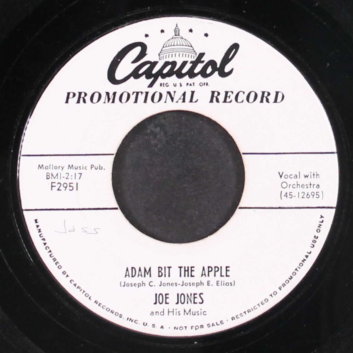 will call / adam bit the apple by JOE JONES