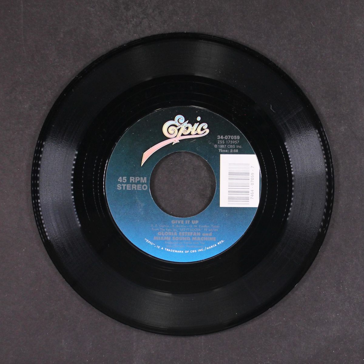 rhythm is gonna get you / give it up by GLORIA ESTEFAN
