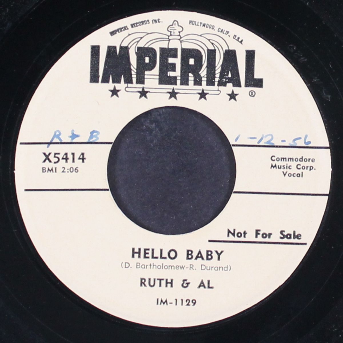 hello baby / real gone party by RUTH & AL