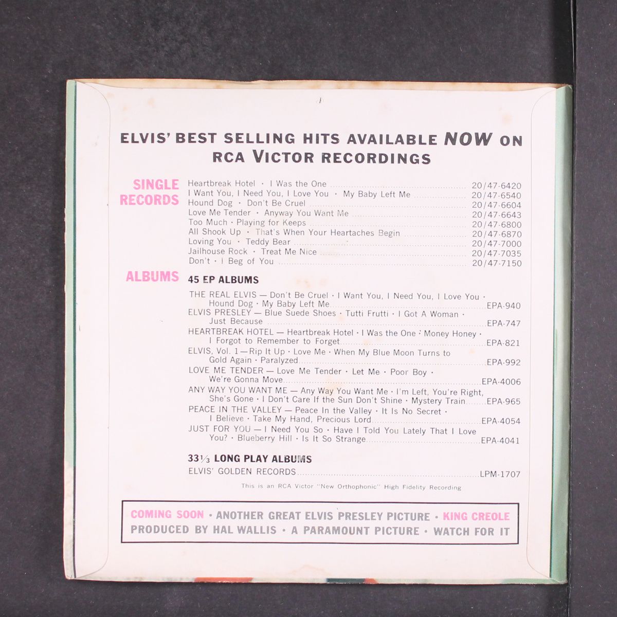 wear my ring around your neck by ELVIS PRESLEY