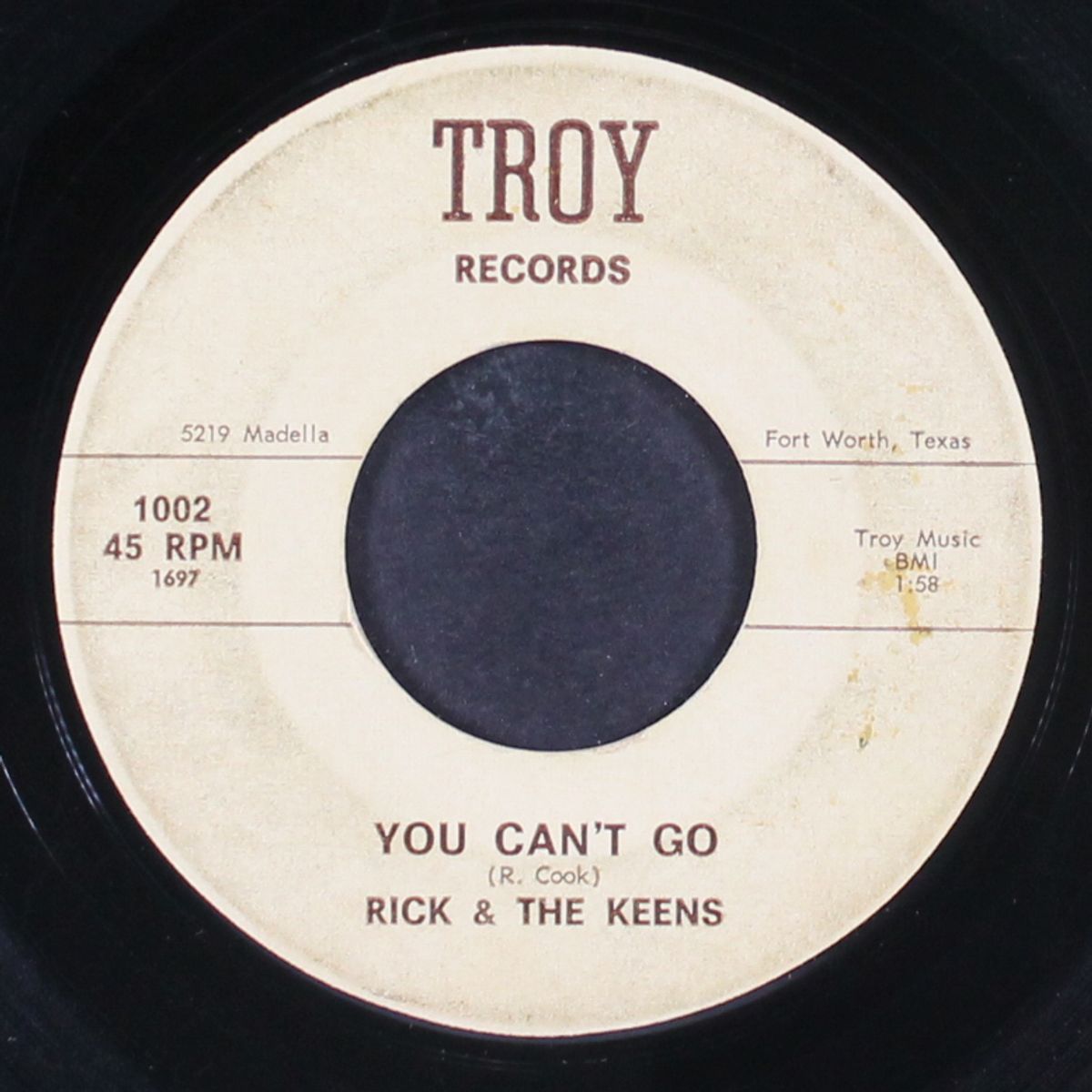 be bop a lula / you can't go by RICK & KEENS