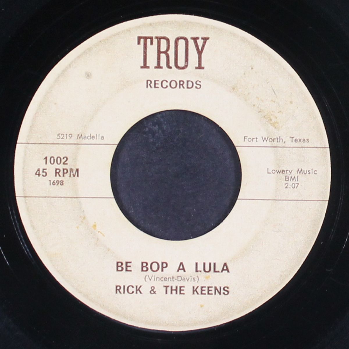 be bop a lula / you can't go by RICK & KEENS