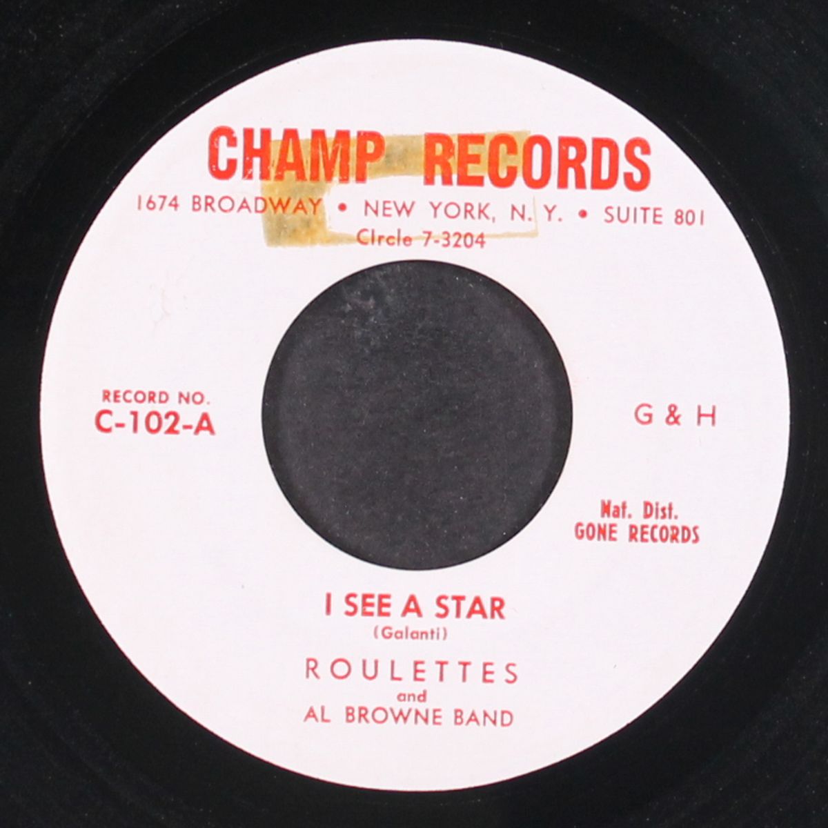 i see a star / come on baby by ROULETTES