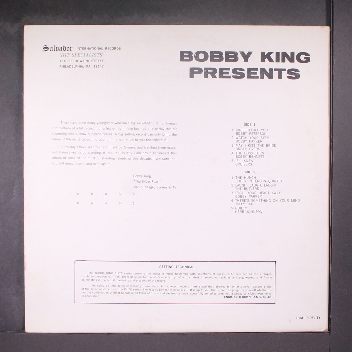 bobby king presents stars in revue by VARIOUS