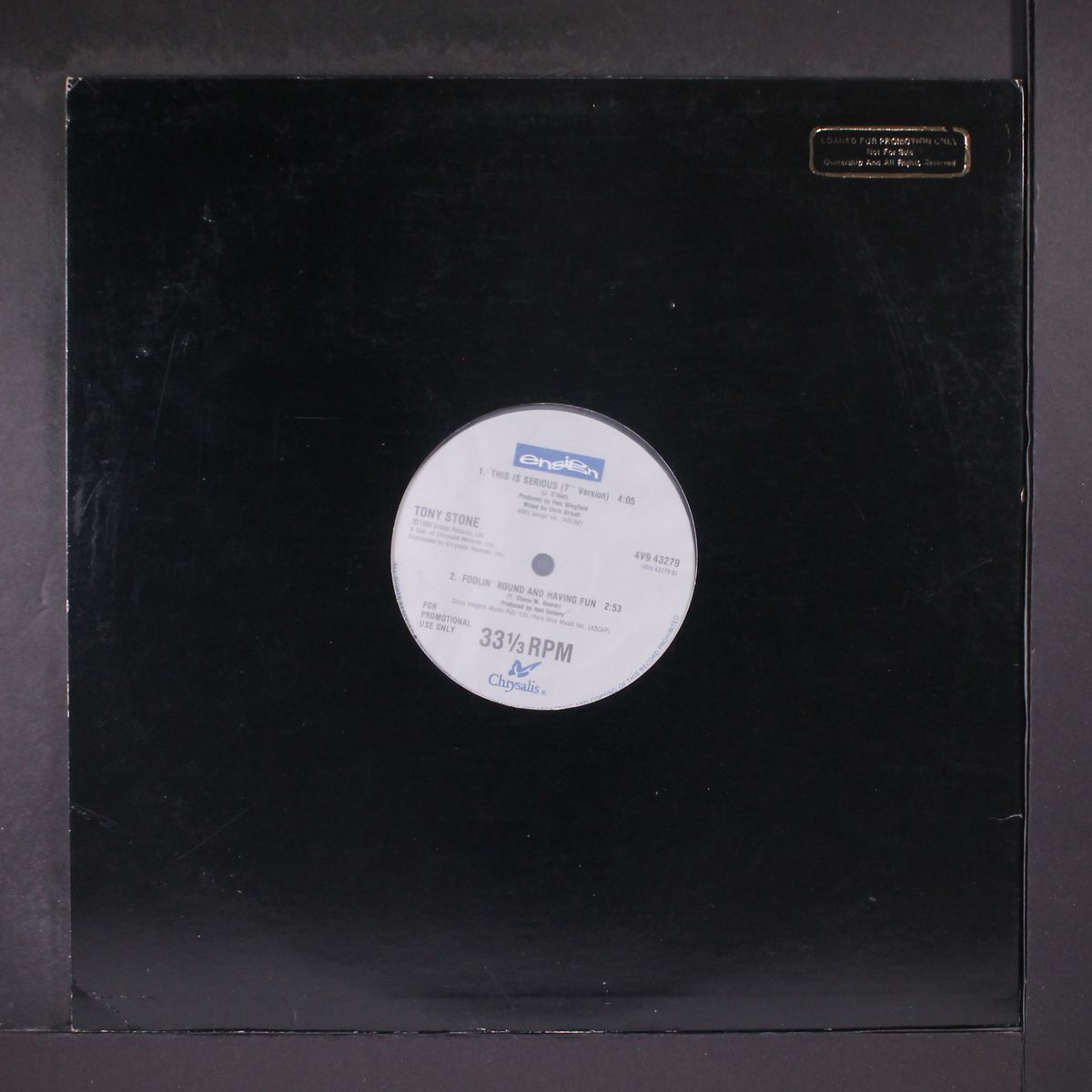 this is serious / foolin' around and having fun by TONY STONE