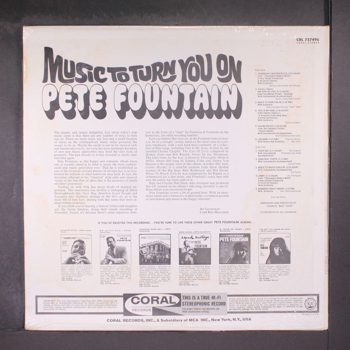 music to turn you on by PETE FOUNTAIN