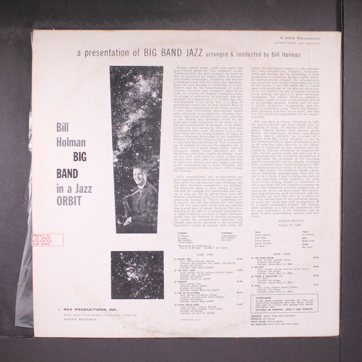 in a jazz orbit by BILL HOLMAN