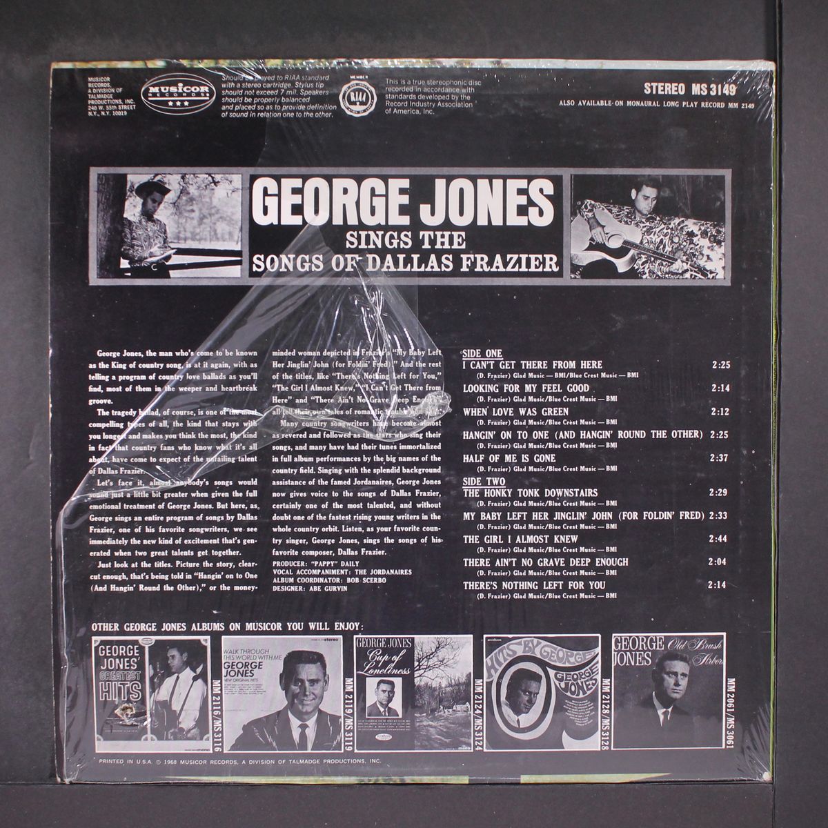 sings the songs of dallas frazier by GEORGE JONES