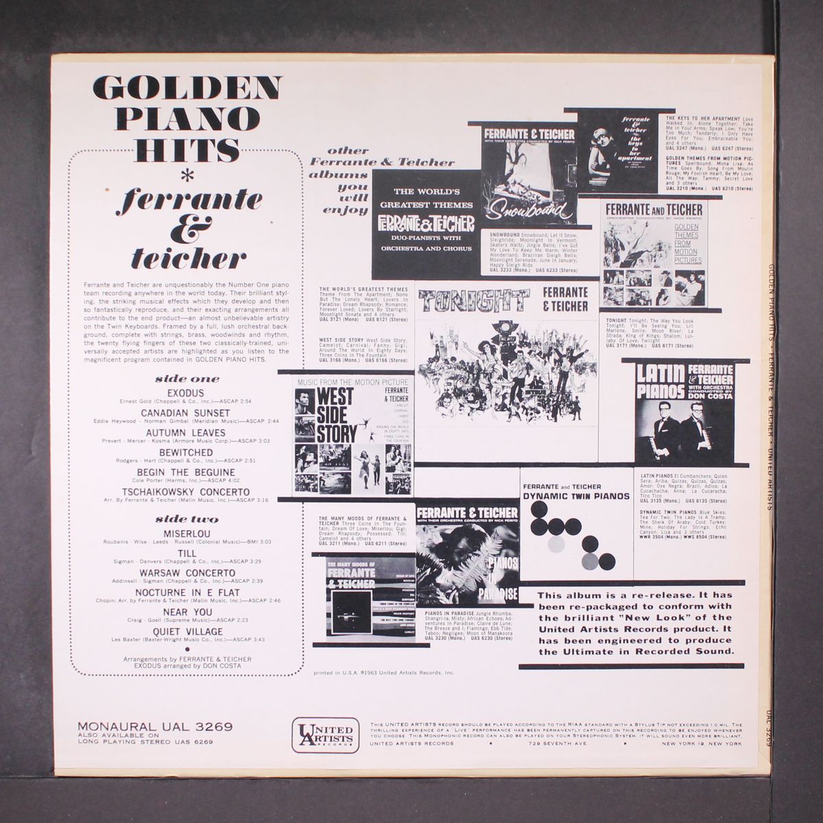 golden piano hits by FERRANTE & TEICHER