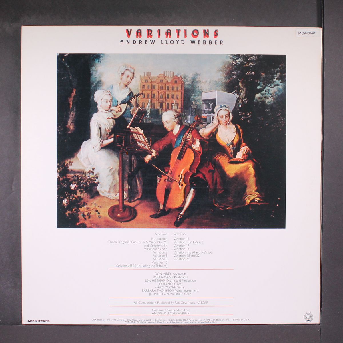 variations by ANDREW LLOYD WEBBER