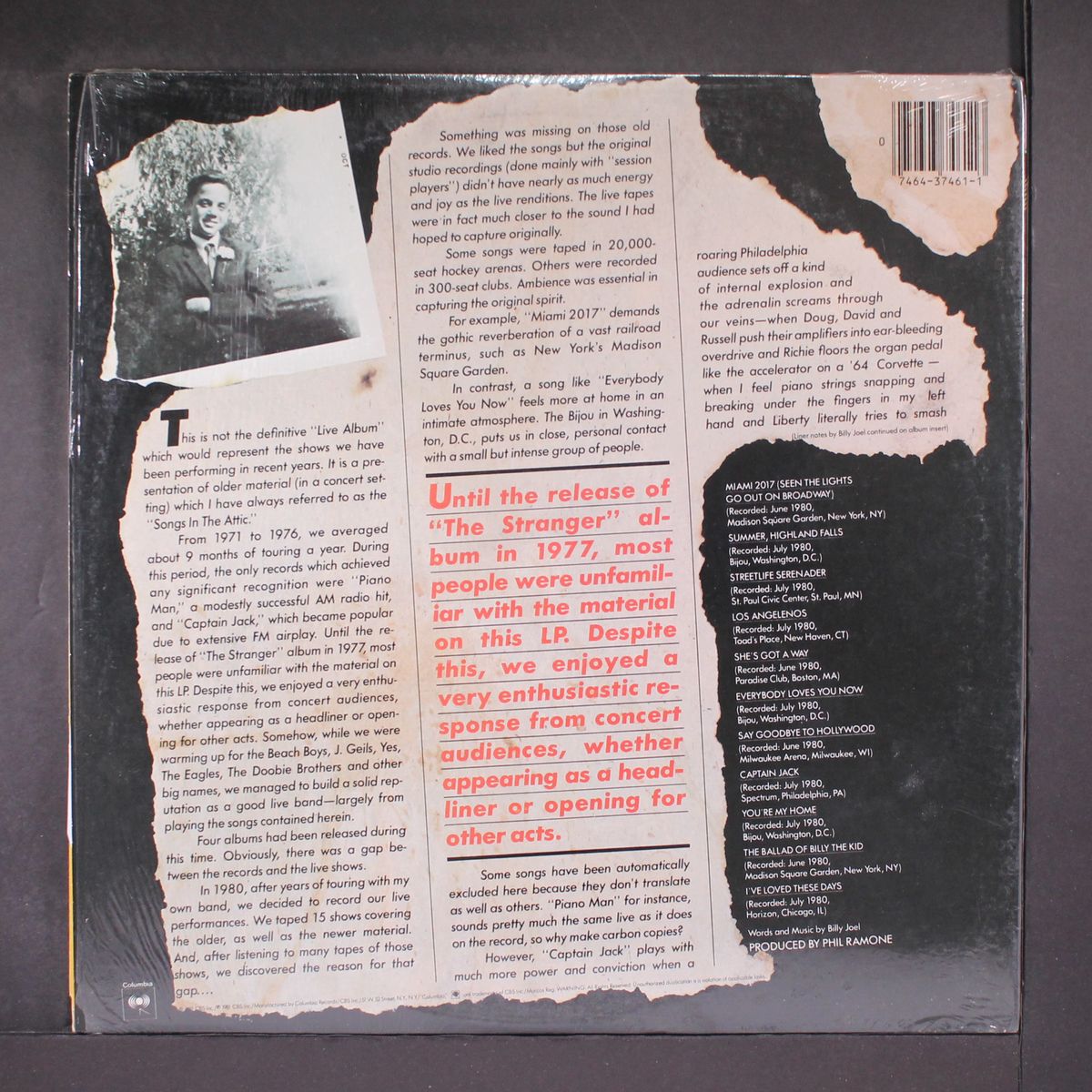songs in the attic by BILLY JOEL