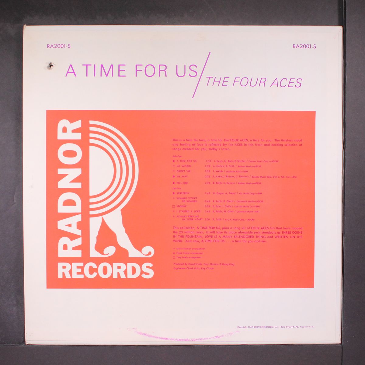 a time for us by FOUR ACES