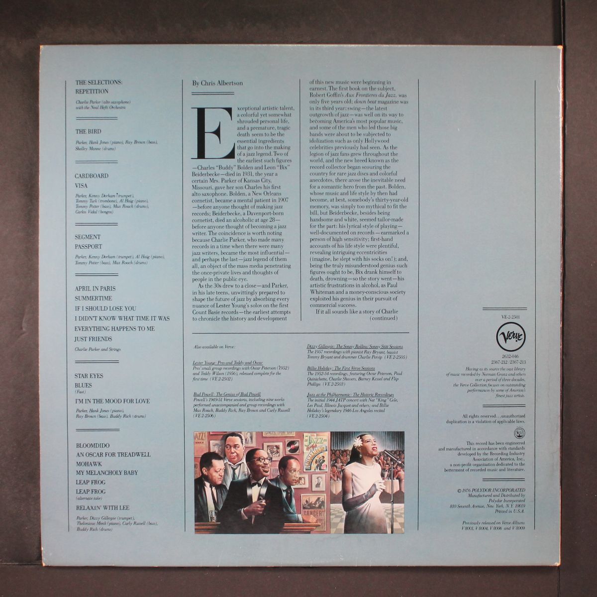 the verve years, '48-50 by CHARLIE PARKER
