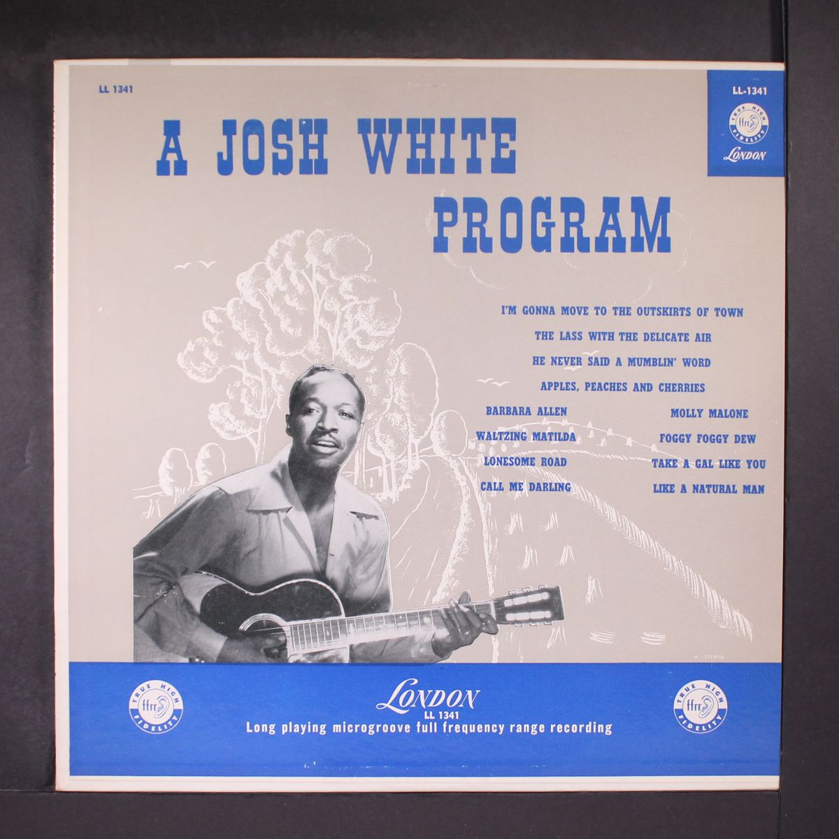 a josh white program by JOSH WHITE