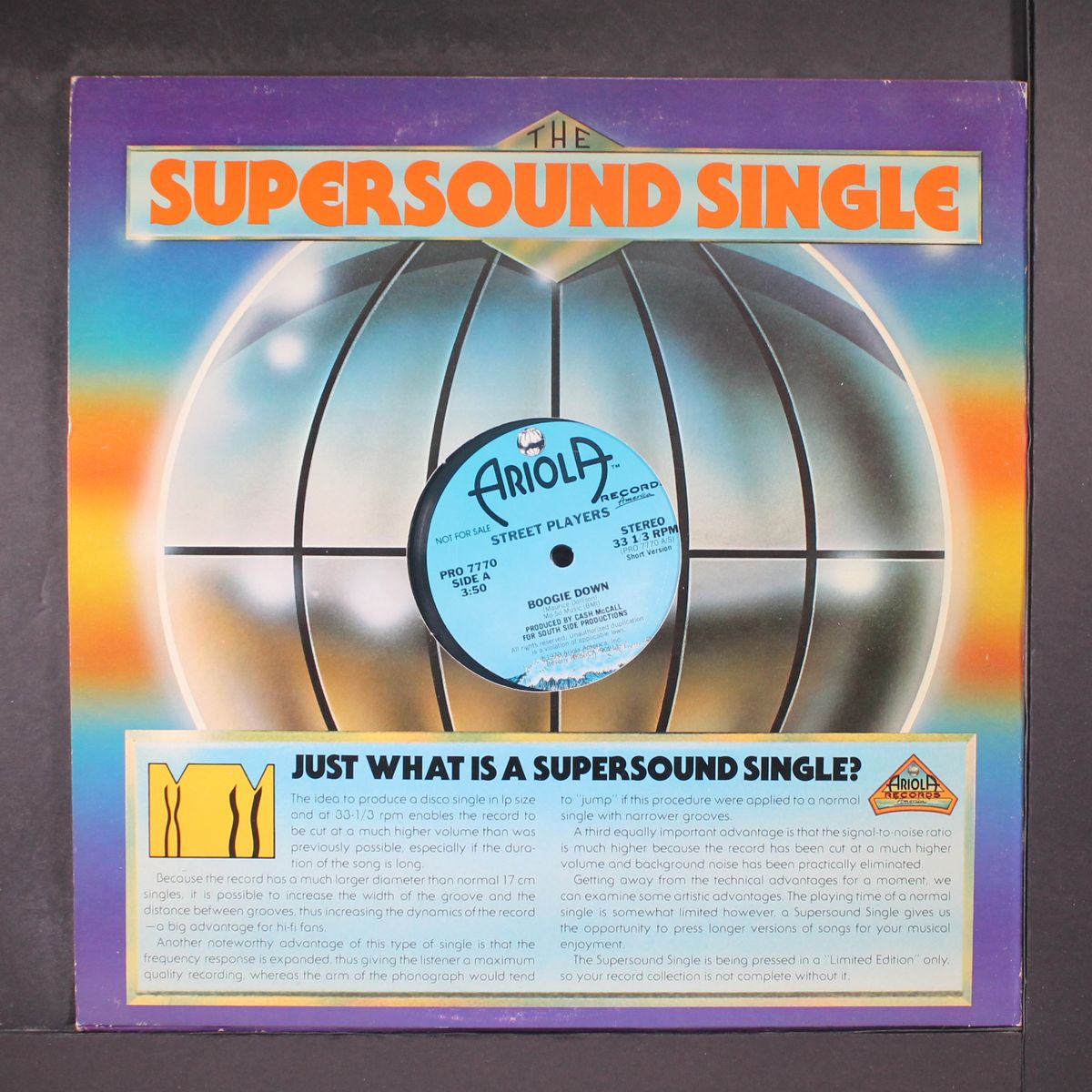 boogie down / same by STREET PLAYERS
