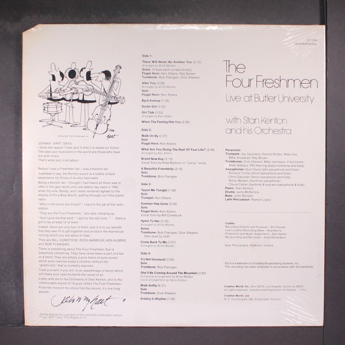 live at butler university by FOUR FRESHMEN