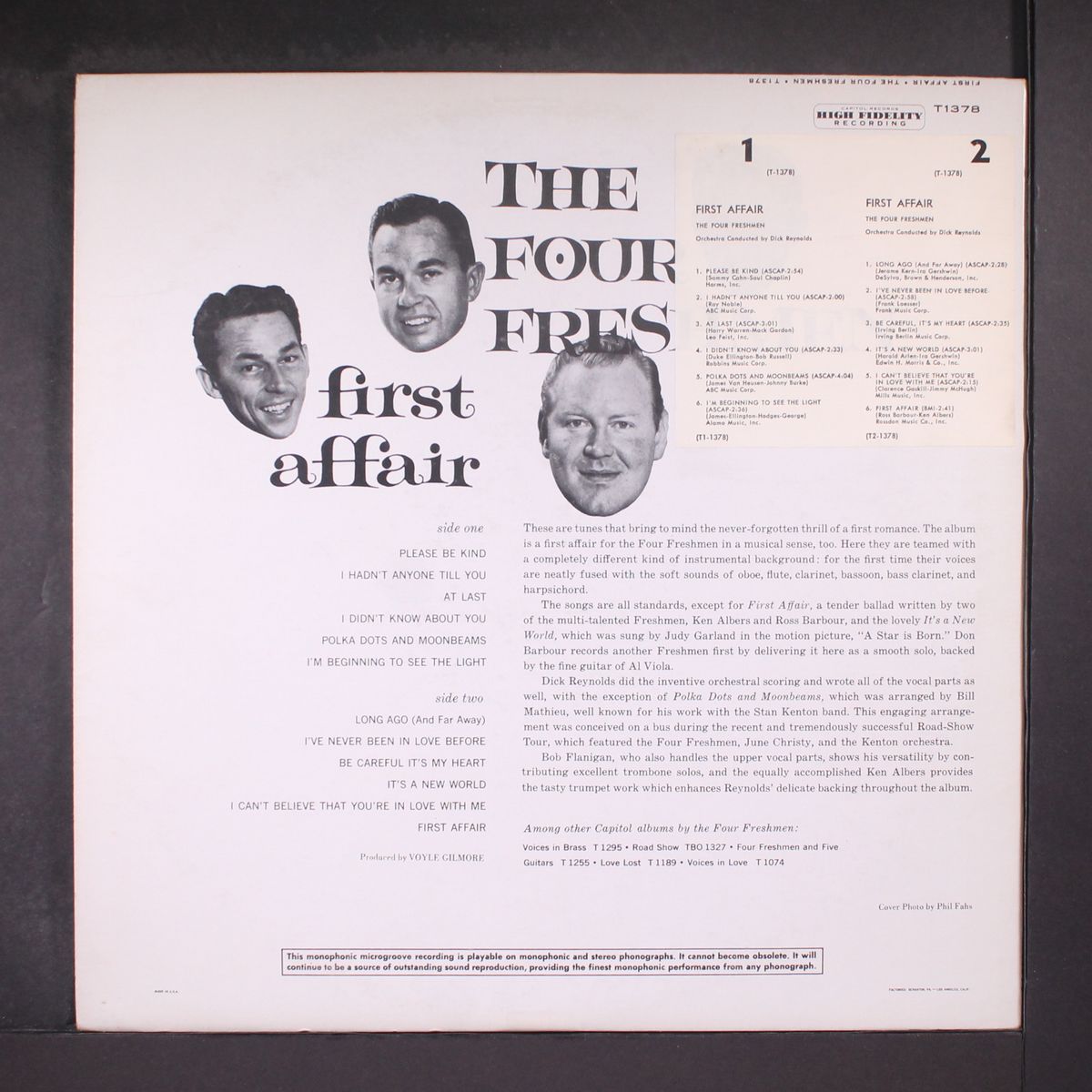 first affair by FOUR FRESHMEN