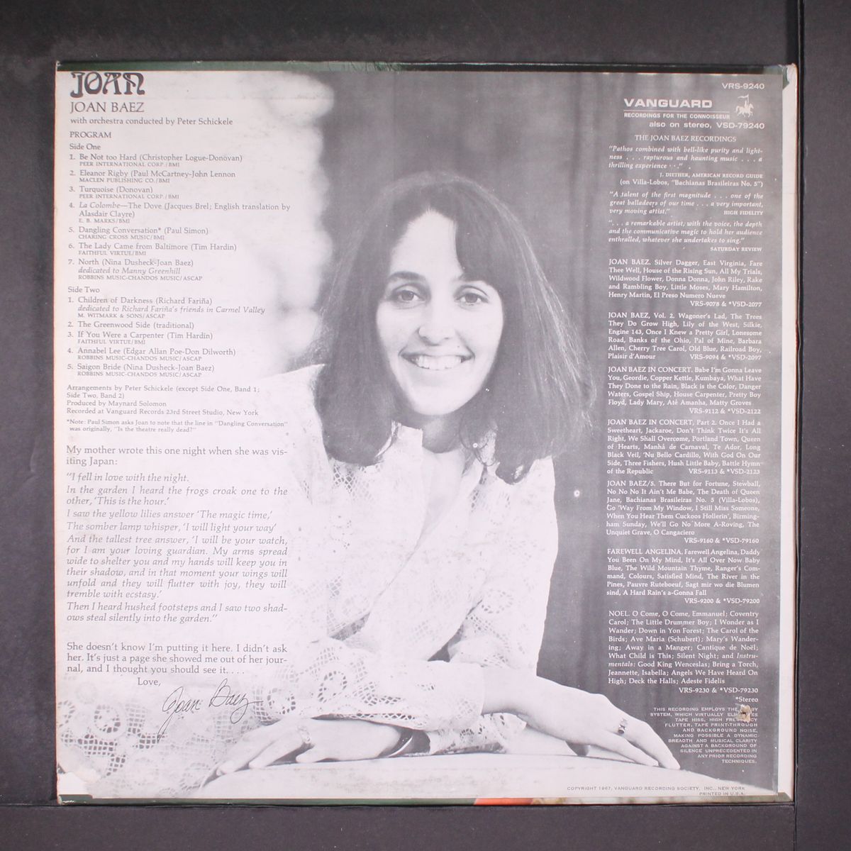 joan by JOAN BAEZ