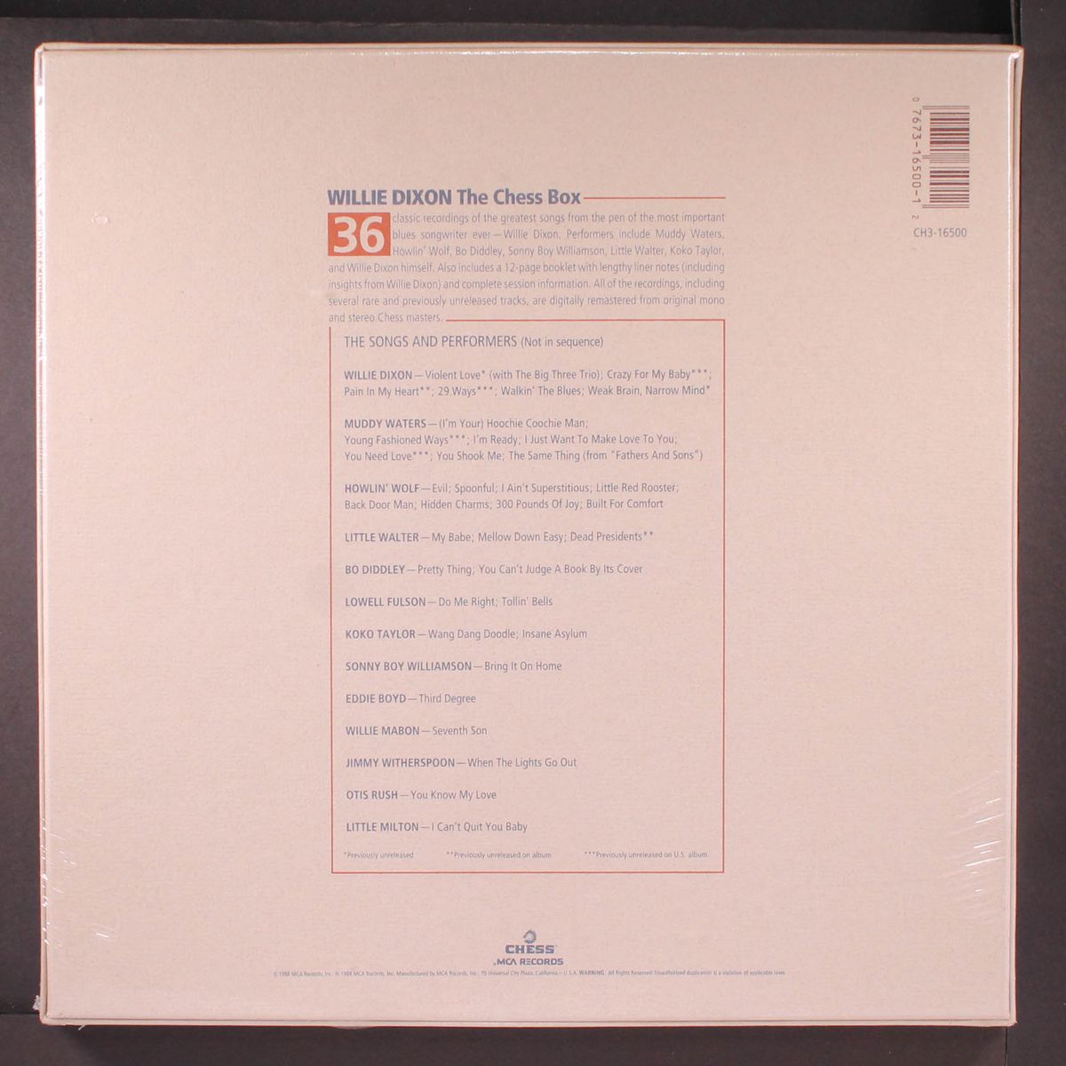 the chess box by WILLIE DIXON